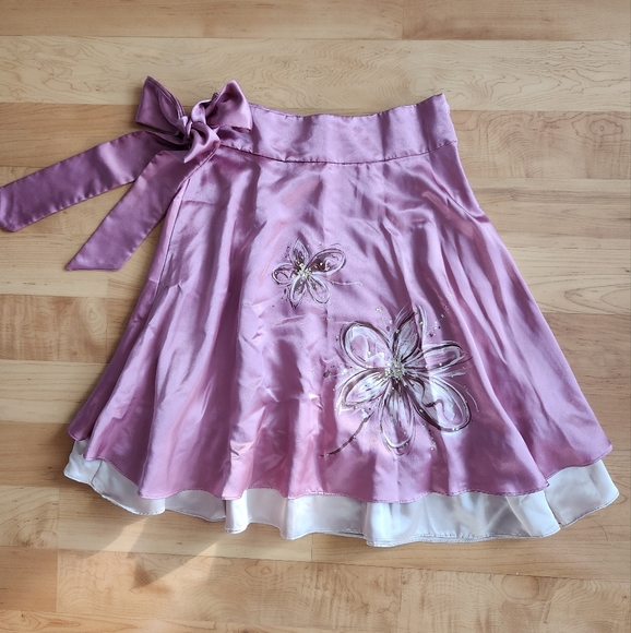 Y2K vintage hot pink floral skirt - Picture 2 of 8